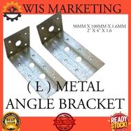 2" x 4" 1.6MM High Quality L Bracket/L Bracket Besi Atap/Angle Bracket/Truss L Bracket/Siku L/Metal 