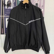 KSUAL Jaekyung Manhwa Jinx Black Team Jacket/Black Jacket Men's Sports Windbreaker