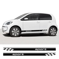 Car Side Door Sticker Vinyl Decal Sport Racing Stripes Graphics Accessories For Volkswagen Up Hatchb