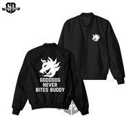 HITAM Everyday Bomber Jacket Manhwa Lookism GODDOG Never Bites Buddy Taslan Black