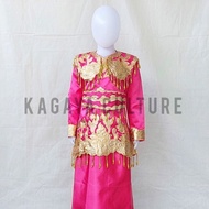 Baju Adat Minang Bordir Anak Perempuan TK - Baju Tari Bordir adat Minang TK - Baju Karnaval Adat Min