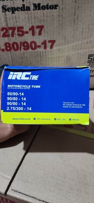 BAN DALAM MOTOR MATIC RING 14 IRC ORIGINAL IRC BAN DALAM MOTOR MIO BEAT VARIO