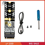 Happy❣ M2 A+E Key To M2 NVME Adapter Converter M.2 WiFi Interface A/E To M Key Expansion Card