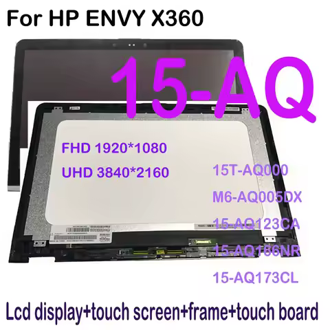 Test 15.6" inch Laptop LCD For HP Envy X360 M6-AQ 15-AQ M6-AQ105DX M6-AQ103DX 15-AQ123CA 15-AQ166NR 
