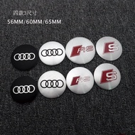 4 Piece Price/56/60/65/75/90mm Audi Hub Cap Labeling A4L A3 Q3 Q5 A6L RS3 S3