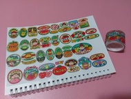 手帳貼紙 膠帶 MT 肉球 水果標籤 分裝 1個循環