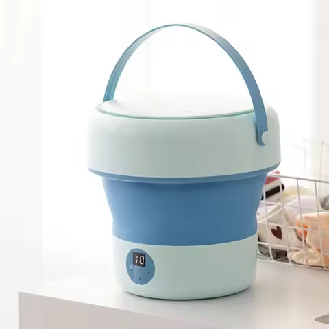 5L Portable Dish Washer On-Screen Countdown Foldable Vegetable Washing Machine Countertop Dishwasher