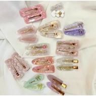 [ CAN CUSTOMIZE NAME | PO 3 - 5 DAYS ] Marble Blink Blink Hair Clip Korean Women Y2K Croquette Vinta