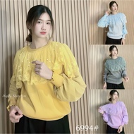 WOMEN'S KNIT TOP 6994 VIENCIA [PEARL LACE] CERUTY SLEEVES, VERY CUTE