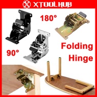 90°/180°Self-Locking Folding Hinge Table Chair Furniture Solid Fold Leg Bracket Support Frame