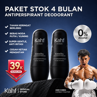 Kahf Extra Dry Antiperspirant Deodorant Roll On 45 ml - Freshness All Day 0% Alcohol Easy Applicatio
