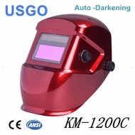 ≈USGO Auto Darken Laser Welding Helmet Mask Red Color KM-1200C ⓞ❧