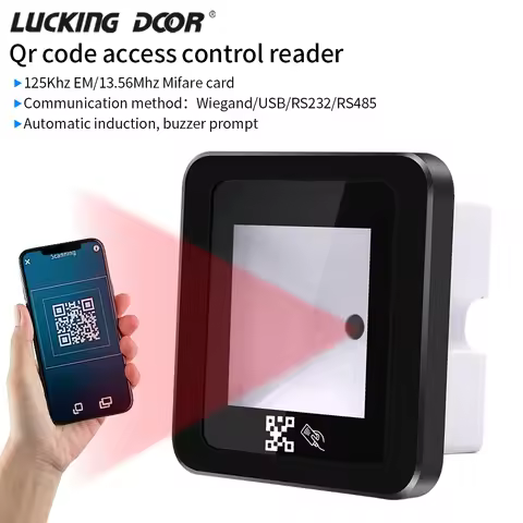 Dynamic Qr Code Scanner Access Control Reader Rfid Card Reader Mobile Phone Card Barcode Scanner Eas