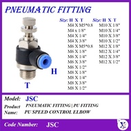 JSC PU SPEED CONTROL ELBOW PNEUMATIC FITTING PUSH IN FITTING | HOSE TUBE CONNECTOR FITTINGS | VALVE 