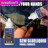 [100% Brand New] Fabric Sew Glue Fast Drying Glue Non-stitches Fabric Repair Adhesive Clothes Leather Bonding Glue creative11