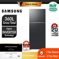 [NUR] Samsung 410L Digital Inverter Twin Door Fridge Top Mount Freezer | RT32K5552SL/ME (Refrigerato