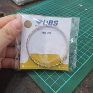 Gelang lilit warna UBS kadar 700 16 karat gelang wanita emas