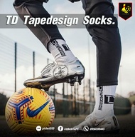ถุงเท้านักฟุตบอลอาชีพ TD Tapedesign Football Socks  เพื่อการฝึกซ้อม และการแข่งขัน