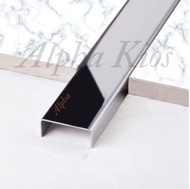 PROMO TERBATAS LIST PLAT U STAINLESS STEEL/SILVER/MIROR/3050MMXT08MM/INTERIOR DESIGN | COD
