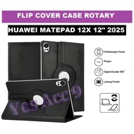 HUAWEI MATEPAD 12X Case MATEPAD 12X 12 Inch 2025 Flip Casing Cover Rotary Leather