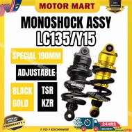 (SPECIAL SAIZ 190MM )KZR KOZI TSR Y15 LC135 GAS MONOSHOCK SHOCK ABSORBER 190MM ADJUSTABLE MONOSHOCK 