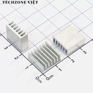 [10 Pieces]- Aluminum Heatsink 14x14x6 Silver Color TechZone Viet