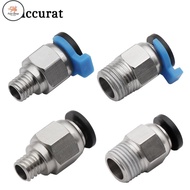 FS Pneumatic Connectors Bowden Extruder V6 V5 J-head Hotend for OD 4mm  PTFE Tube Quick Coupler j-he