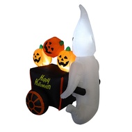 Halloween Ghost Festival Charging White Ghost Push Pumpkin Car Air Model Ghost Festival Courtyard De