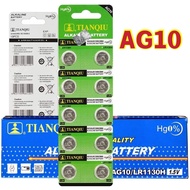 PRO Tianqiu LR1130 AG10 SR1130 (10 PCS) Micro Alkaline Coin Button Cell Battery