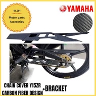 YAMAHA Y15ZR Y15 Y16ZR Chain Cover Penutup Rantai Yamaha Hard Plastic Standard Boleh PASANG CARBON DESIGN