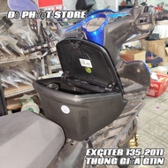 Givi G11N Middle Trunk Combo for Exciter 135 5-speed (2011 - 2014 Model) - Genuine Zinc Plate Includ