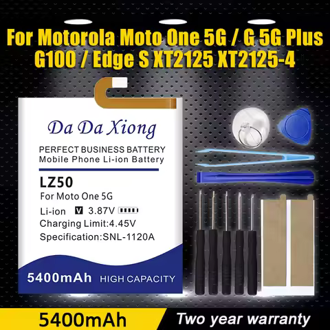5400mAh Battery LZ50 For Motorola Moto One 5G XT2075-1 XT2075-2 /3 / For Moto G 5G Plus XT2075 / G10