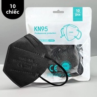 10 Chiếc FFP2 Mặt Nạ KN95 Hạt Nóng Chảy Mặt Nạ Phòng Độc 95% Lọc Người Lớn Nhiều Màu Đen Hồng Xanh D