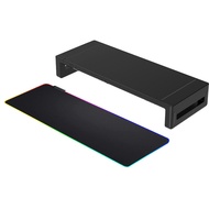 Cool Core Icet1 Monitor Riser Stand แผ่นรองเมาส์ Rgb สีสันสดใส Usb3.0 ขาตั้งแบบพับได้ชาร์จไร้สายอุปก