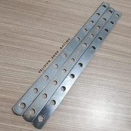 Plat penggaris knalpot besi crom / Pangkon Knalpot Penggaris/ PLAT BESI BOLONG SERBAGUNA / besi teba
