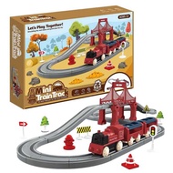 Electric Toddler Set 44PCS Kids Toys Realistic Train Track Playset With