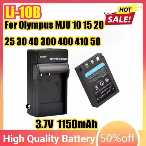 Li-10B Li-12B Camera Battery or USB Charger For Olympus MJU 10 15 20 25 30 40 300 400 410 50 60 800 