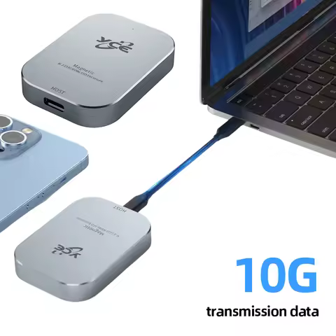 Magnetic M.2 NVMe 2230 SSD Enclosure Adapter USB 3.2 Gen 2 10Gbps Type-C External Enclosure 2TB SSD 