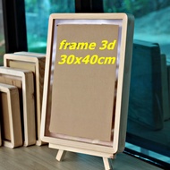 Figure Photo frame/ Wooden frame/ A3 size 30x40 ( curved corner) + Acrylic glass, shatterproof Origi