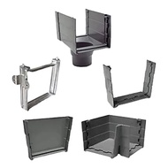 GANTUNGAN PVC Gutter Accessories SQUARE (Talang Cover, Gutter Connection, Gutter Hanger, Gutter Funn