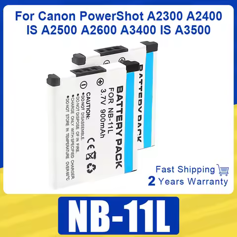 1200mAh NB-11L Battery Replace Lithium Battery For Canon PowerShot A2300 A2400 IS A2500 A2600 A3400 