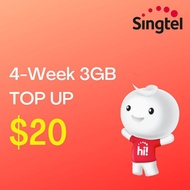 Singtel Prepaid Data 3GB For 4-Week Electronic Transfer