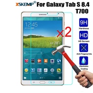 2 PCS For Samsung Galaxy Tab S 8.4 T700 T705 S2 T710 T715 S3 Screen Protector Anti Shatter Protection HD Clear 9H Hardness Ultra Slim Tablet Tempered Glass Film Cover