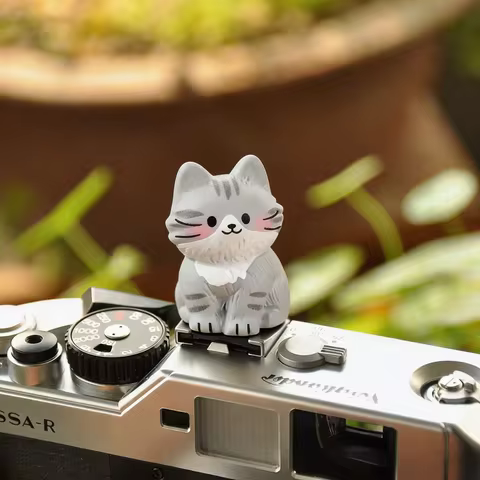 Cute Kitten Universal Hot Shoe Cover for Leica Q2 Q3 Fuji X100V X-T5 Sony ZV-E1 ZV-E10 Canon R5 Niko