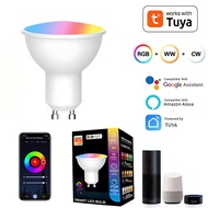 TUYA GU10 Smart LED Bulb RGBIC Music Light Compatible with Alexa Google Home