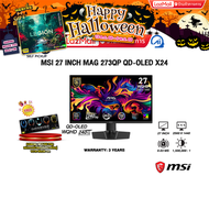 [ผ่อน 0% 10 ด.]MSI 27 INCH MAG 273QP QD-OLED X24 (QD-OLED WQHD/240Hz) /ประกัน 3 Years