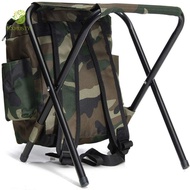 MXMUSTY1 Mountaineering Backpack Chair, High Load-bearing Large Capacity Mountaineering Bag Chair, Leisure Wear-resistant Sturdy Foldable Foldable Fishing Stool Traveling
