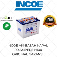 Incoe Aki Basah 100 Ampere NS 100 / Aki Kapal Mobil Truk GENSET / Aki ALAT BERAT Original Garansi