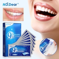 Hailicare 7 Pairs 9D white gel teeth whitening strips oral dental care bleaching white tooth sticker