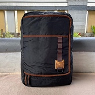 ransel tas second nepa hitam nylon pria wanita muat leptop untuk kerja sekolah traveling murah